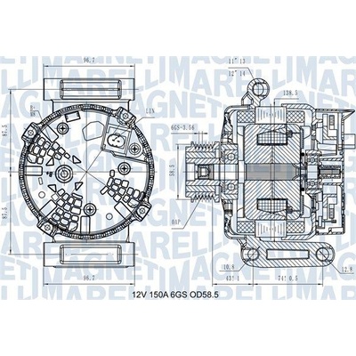 Generátor MAGNETI MARELLI 063731546110