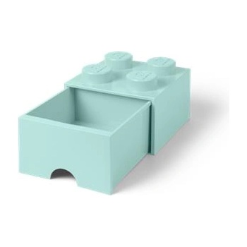 LEGO Кутия за съхранение с чекмеджета, LEGO "Brick", водно синьо 40051742 (40051742)