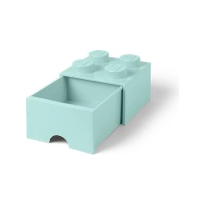 LEGO Кутия за съхранение с чекмеджета, LEGO "Brick", водно синьо 40051742 (40051742)