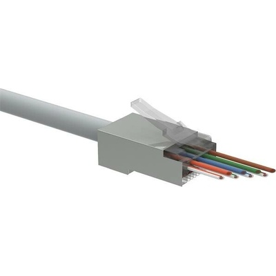 Konektor Solarix SXRJ45-5E-STP-EASY Univerzálna, RJ45, CAT5E, STP, 8p8c na drôt aj licnu SXRJ45-5E-STP-EASY