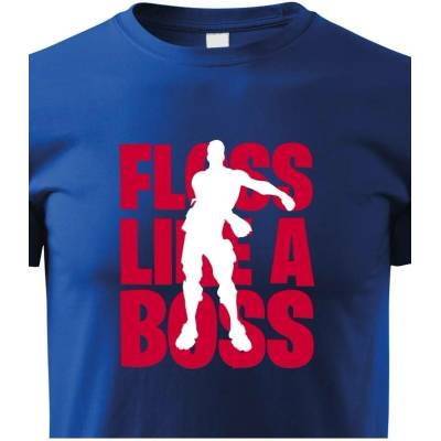 Dětské tričko Floss like Boss Modrá Canvas Dětské tričko Bezvatriko.cz 1