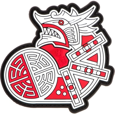 JTG Nášivka gumová JTG Viking Dragon Ship Head Rubber Patch