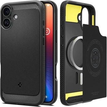 Spigen Apple iPhone 16 Rugged Armor MagSafe Case matte black (ACS08214)