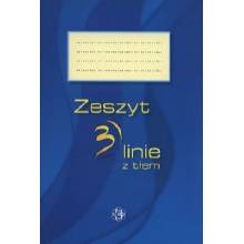 Zeszyt 3 linie z tłem niebieski