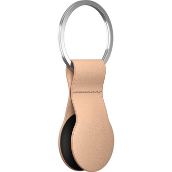 Nomad Висококачествен ключодържател от естествена кожа за Apple AirTag - Nomad AirTag Leather Loop (светлокафяв) (NM01016885)