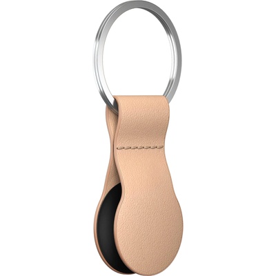 Nomad Висококачествен ключодържател от естествена кожа за Apple AirTag - Nomad AirTag Leather Loop (светлокафяв) (NM01016885)
