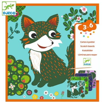 Image 1 of DJECO - Комплект скреч карти Country creatures DJ09093