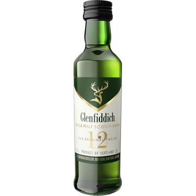 Glenfiddich 12y Single Malt mini 40% 0,05 l (holá láhev)