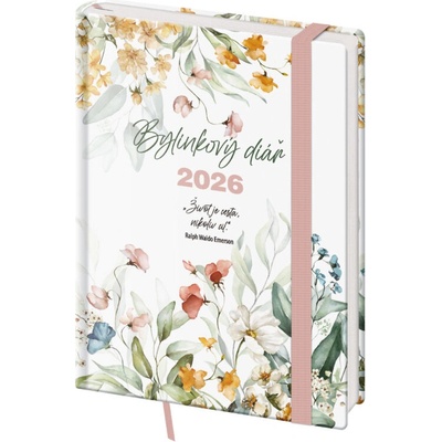 Helma B6 Týdenní 2026 Bylinkový Flowers – Zboží Živě