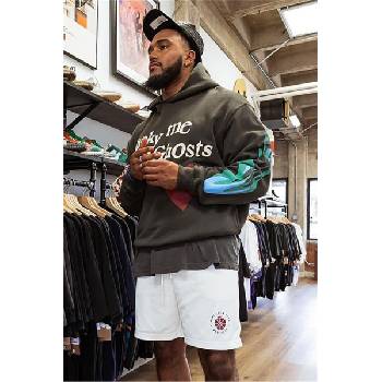 Madmext Мъжки Oversize суитшърт 5338 - Тъмносив #321131 (321131_Таупе)