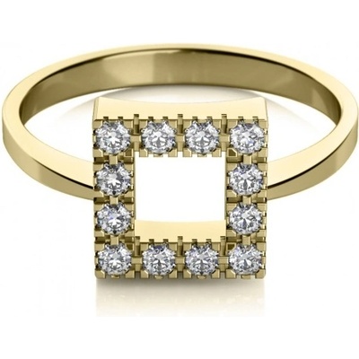 Couple prsten Rea ze žlutého zlata se zirkony 6810122 0 1