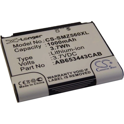 VHBW Батерия за Samsung SGH-A700 / SGH-M810 / SGH-Z560, 1000 mAh (800107122)