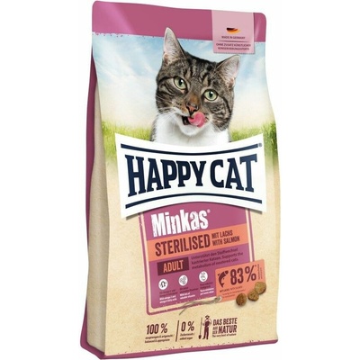 Happy Cat Minkas Sterilised losos 1,5 kg