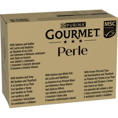 Gourmet Perle 96 x Ocean Flakes v omáčke 4 druhy 85 g
