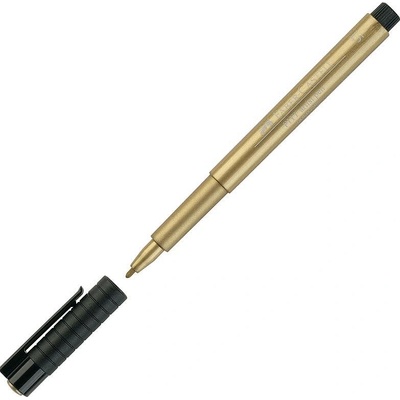 Faber-Castell Маркер Pitt Artist Pen, объл, 1.5 mm, златист (1005200252)