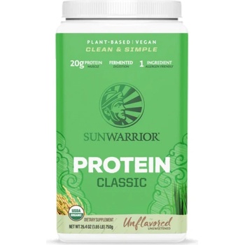 Sunwarrior Classic Protein Powder | Organic Fermented Brown Rice [750 грама] Неовкусен