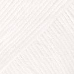 DROPS Design Safran Uni Colour 17 White Плетива прежда (104217)