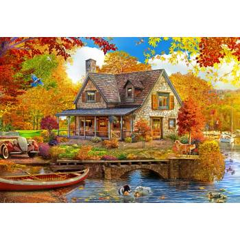 Image 1 of Bluebird Puzzle - Puzzle Bonito: Lake house - 1 000 piese