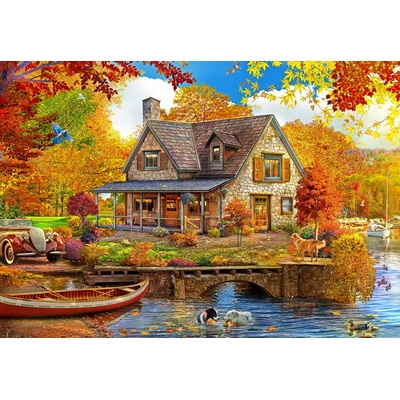 Bluebird Puzzle - Puzzle Bonito: Lake house - 1 000 piese