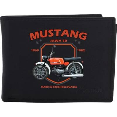 Striker Kožená peňaženka Jawa 50 Mustang čierna