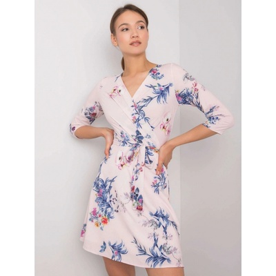 Dámske šaty s kvetmi LK-SK-508126.34P pink