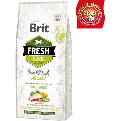 Brit Fresh Duck with Millet Adult Run & Work 2,5 kg
