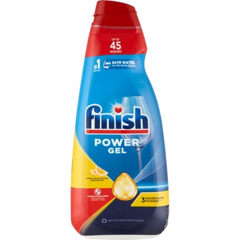 Finish Power Gel Lemon Гел за машинно миене на съдове 45 съда 900ml (3322171)