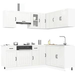 vidaXL Комплект кухненски шкафове от 11 части Kalmar, инженерно дърво (3314943)