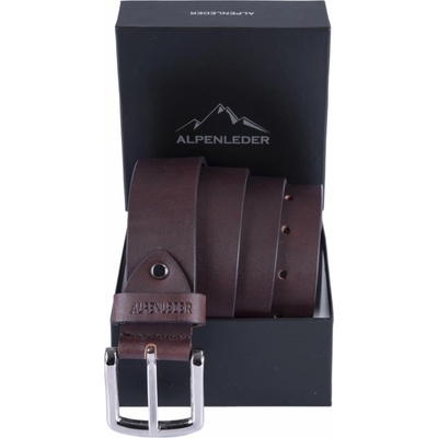 Alpenleder BELT LECH kožený opasek hnědá
