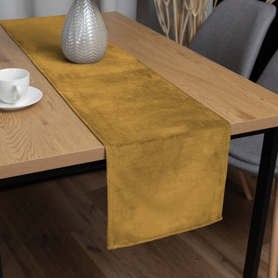Biante Zamatový behúň Velvet Prémium SVP-009 Horčicový 35x140 cm