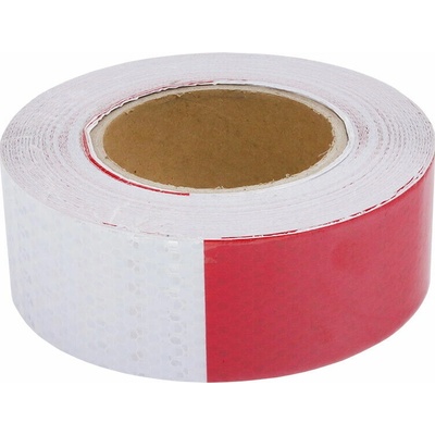 GMP samolepící reflexní páska 25 m x 5 cm červeno-bílá – Hledejceny.cz