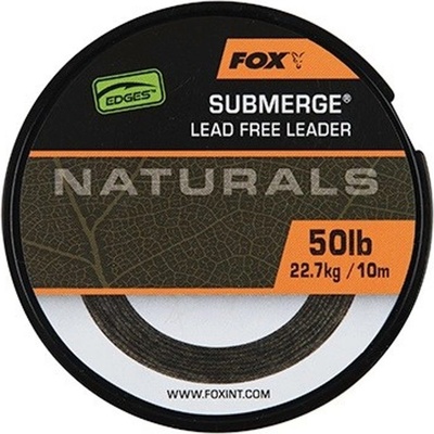 Fox šňůra bez olověného jádra naturals leader 10m - 50lb