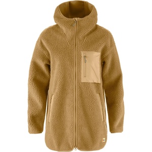 Fjällräven Дамско поларено яке Fjällräven Women's Vardag Pile Fleece Long Fleece jacket - Buckwheat Brown (105-7043-0113)