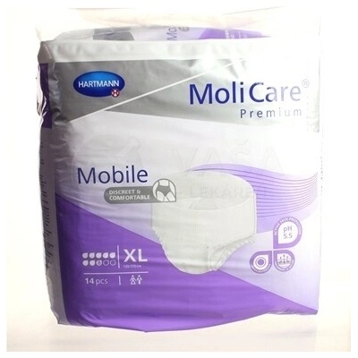 MoliCare Premium Mobile 8 kvapiek XL Naťahovacie plienkové nohavičky 14 ks