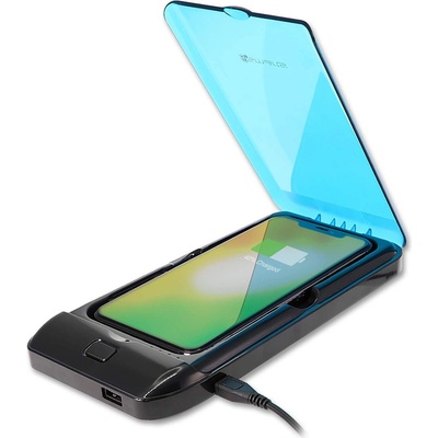 4smarts Wireless Power Bank MicroKill with UV sterilizer 5000mAh - външна батерия с безжично зареждане и UV стерилизатор (черен)