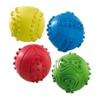 Ferplast Rubber Balls - Кучешка играчка - топка в различни цветове масажираща венците, 6 см