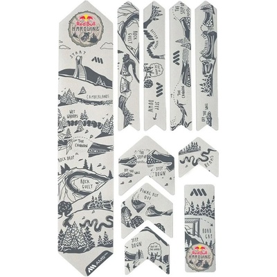 ochranné polepy AMS Extra RedBull Hardline White