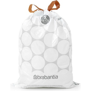 Brabantia Торба за кош Brabantia размер Х (NewIcon/Bo), 10-12L, 20 броя, бели (650535)
