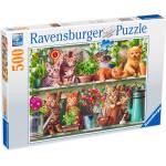 Ravensburger Пъзел Ravensburger от 500 части - Котета (14824)