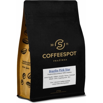 Coffeespot Brazílie Pink Star Scr.19 250 g