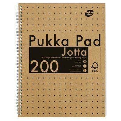 PUKKA PAD Pukka Pad Spirálový sešit Jotta Kraft A4 linkovaný