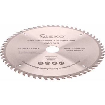 GEKO Kotouč pilový vidiový, 250x32x60T