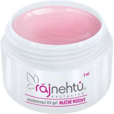 Ráj nehtů UV gel modelovací mléčně růžový 5 ml