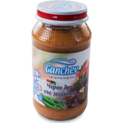 Ганчев пюре черен дроб със зеленчуци - 190 г