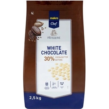Makro Chef Čokoláda biely hrášok 2,5 kg