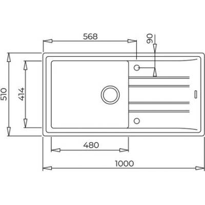Teka Кухненска мивка TEKA, Stone 60 L-TG (Stone 60 L-TG)