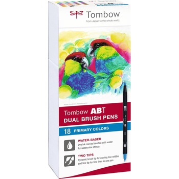 Tombow Маркер ABT Dual Brush 18P-1 Basic 1 (18) (ABT-18P-1)
