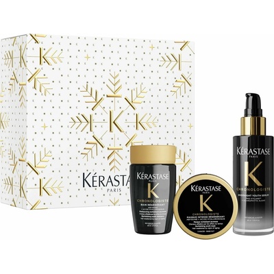 Kérastase Chronologiste Bain Régénérant šampón 80 ml + Masque Intense Régénérant 75 ml + Overnight Youth Serum 90 ml darčeková sada