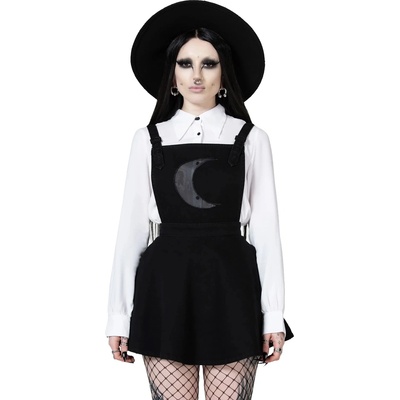 KILLSTAR дамска рокля KILLSTAR - Luna Orb Pinafore - черна - KSRA010770