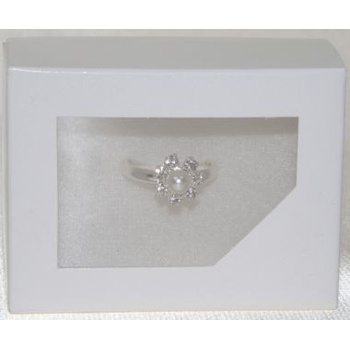 Prsteny dárkově 5810-0008+E21 MS01 Krystal perla